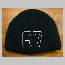 Six Seven 67 čierna pleten&aacute; čiapka stredne hrub&aacute; vo vn&uacute;tri naviac zateplen&aacute;, univerz&aacute;lna veľkosť, materi&aacute;lov&eacute; zloženie 100% akryl